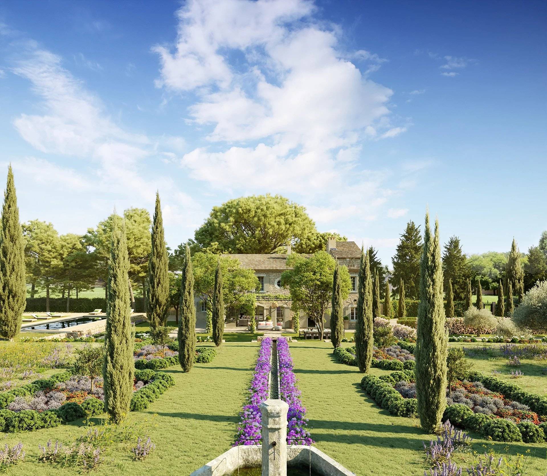 VERKOOP Villa 5 SLPK Paradou / Provence / FRANKRIJK -Provencaalse MAS, terrein van 4 ha.