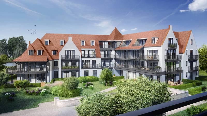 VENTE Appartement 2 CH Knokke-Heist -Appartement de coin Duinenwater / Lake Front