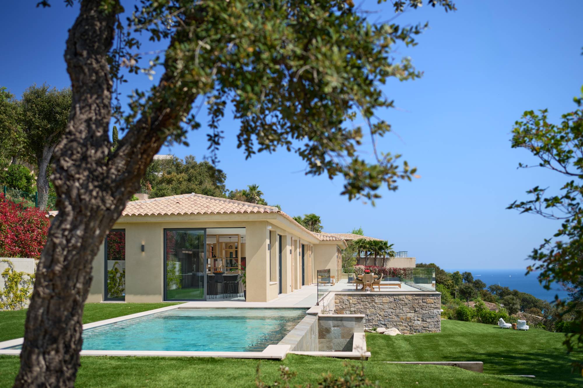 VENTE Villa 5 CH GRIMAUD - Villa d'architecte / Vue mer panoramique