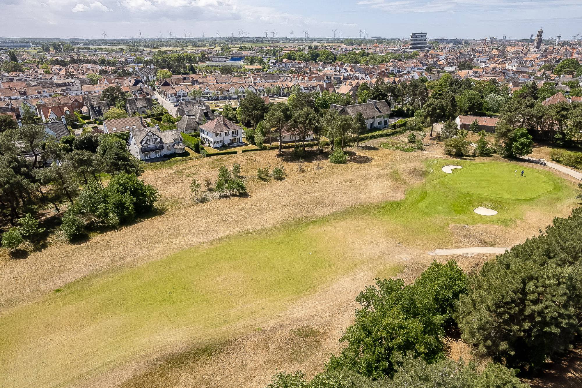 VENTE Villa 5 CH Knokke-Zoute - GREEN SEVEN / Vue panoramique sur le ZOUTE GOLF CLUB