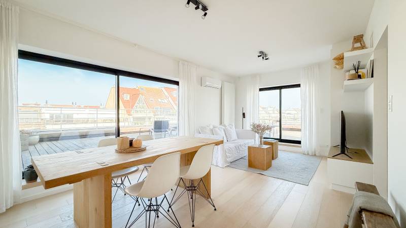 VENTE Appartement 1 CH Knokke-Heist - PENTHOUSE avec terrasse spectaculaire