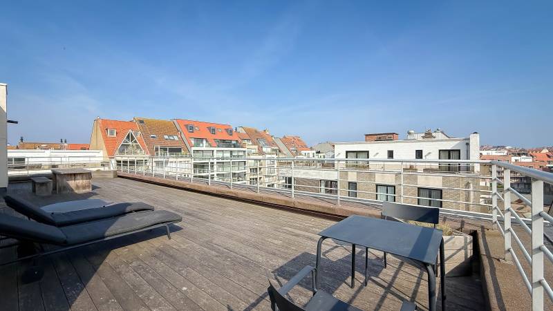 VENTE Appartement 1 CH Knokke-Heist - PENTHOUSE avec terrasse spectaculaire