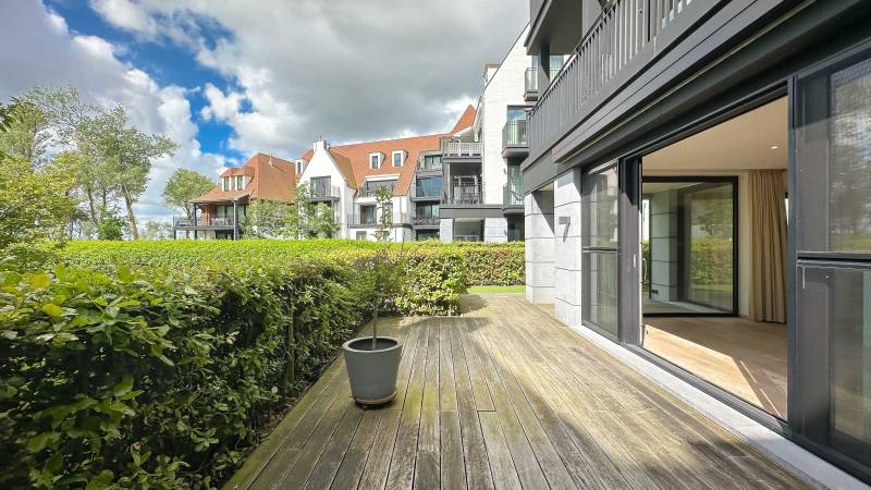 VENTE Appartement 2 CH Knokke-Heist - Duinenwater LAKE FRONT / Appartement d'angle avec jardin