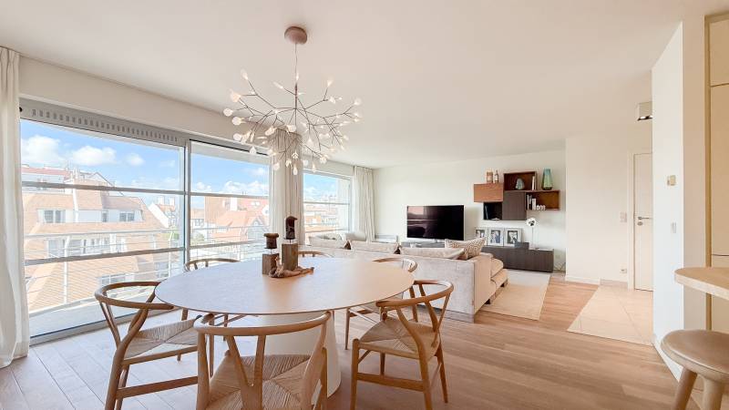 VENTE APPARTEMENT 3 CH Knokke-Heist - Vue latérale sue la mer / Duinbergen
