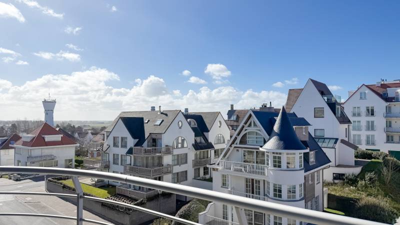 VENTE APPARTEMENT 3 CH Knokke-Heist - Vue latérale sue la mer / Duinbergen