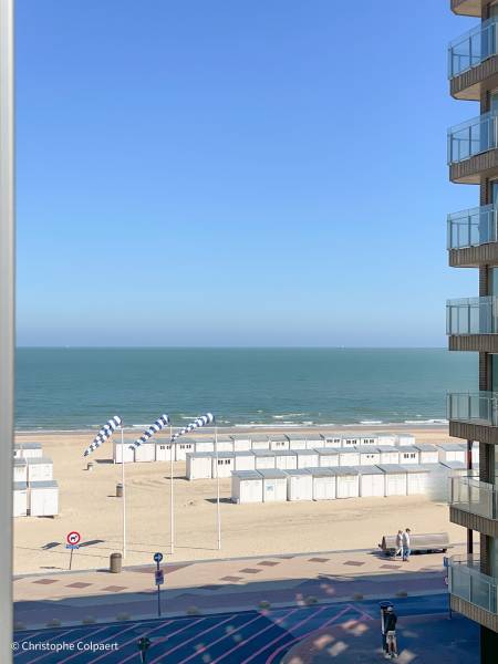 VENTE Appartement 1 CH Knokke-Zoute - VUE latérale sur la MER / Près du Minigolf