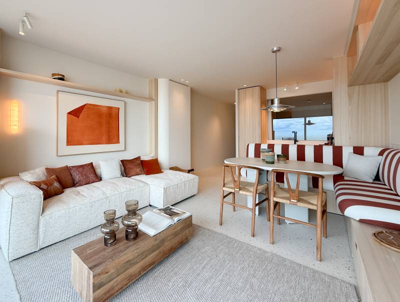 VENTE APPARTEMENT 2 CH Knokke-Zoute - Vue mer frontale / Digue de mer