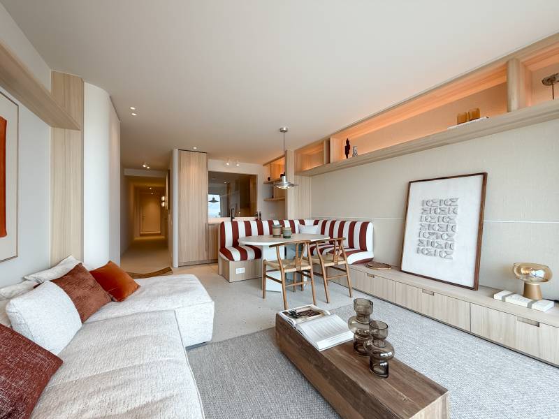 VENTE APPARTEMENT 2 CH Knokke-Zoute - Vue mer frontale / Digue de mer