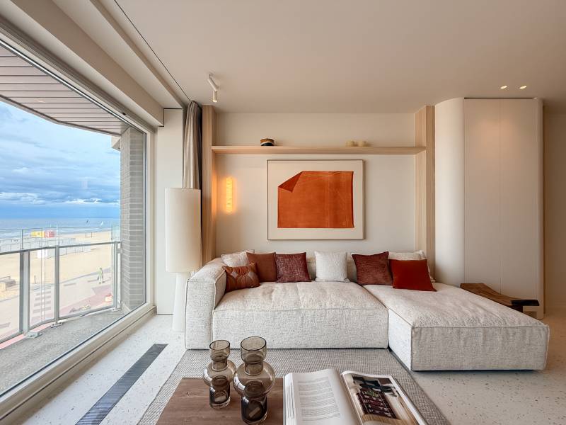 VENTE APPARTEMENT 2 CH Knokke-Zoute - Vue mer frontale / Digue de mer