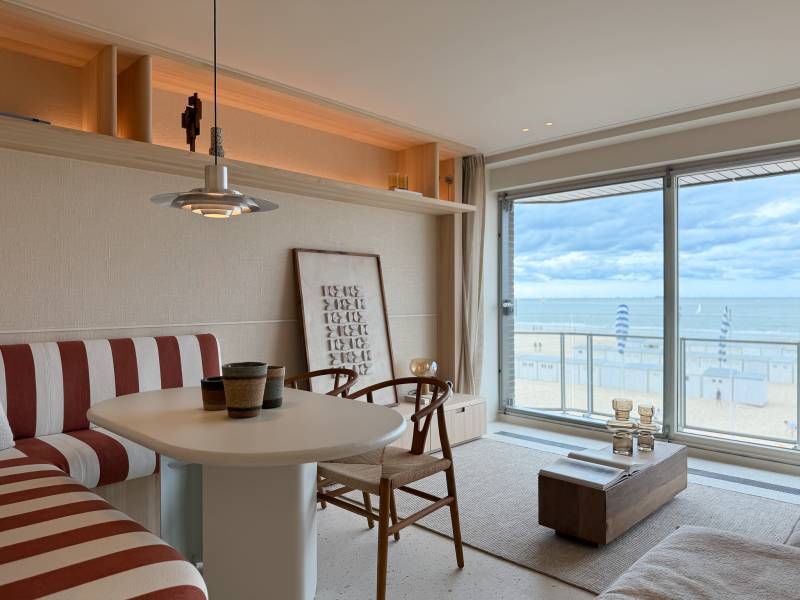 VENTE APPARTEMENT 2 CH Knokke-Zoute - Vue mer frontale / Digue de mer