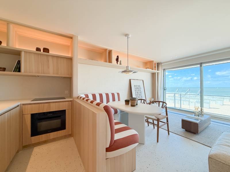 VENTE APPARTEMENT 2 CH Knokke-Zoute - Vue mer frontale / Digue de mer