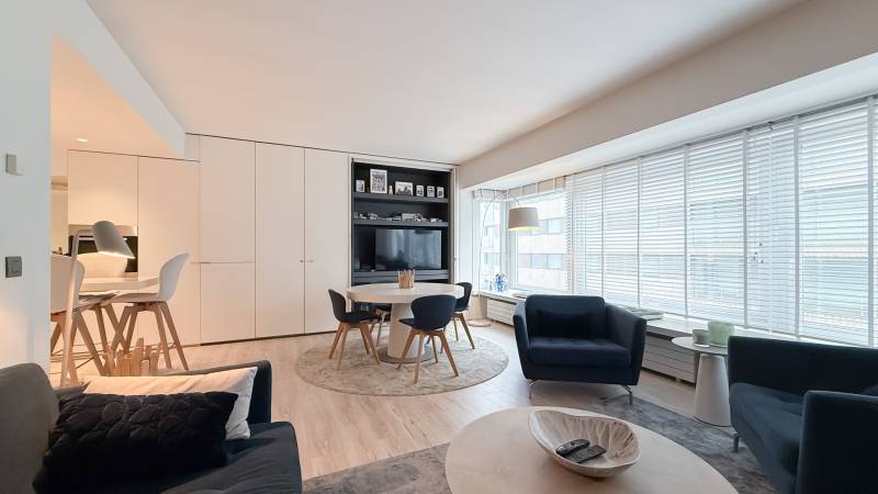 VENTE Appartement 1 CH Knokke-Zoute - VUE latérale sur la MER / Près du Minigolf