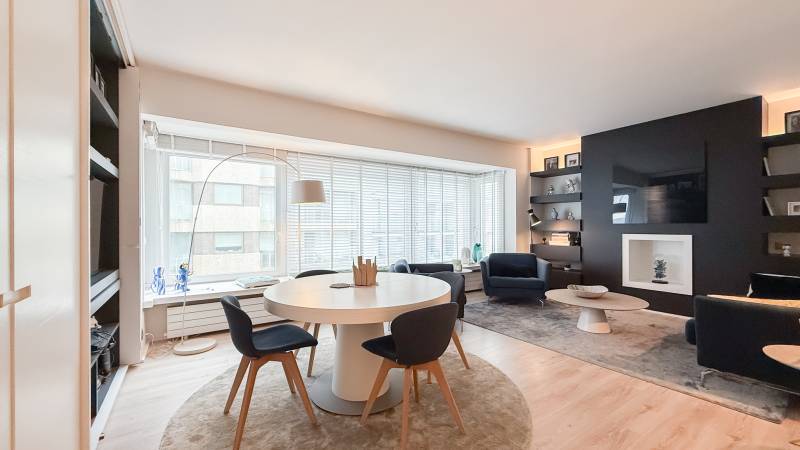 VENTE Appartement 1 CH Knokke-Zoute - VUE latérale sur la MER / Près du Minigolf