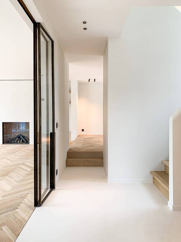 Koppelvilla te koop met topafwerking te Knokke Zoute, met open zicht op de Royal Zoute Golf Club