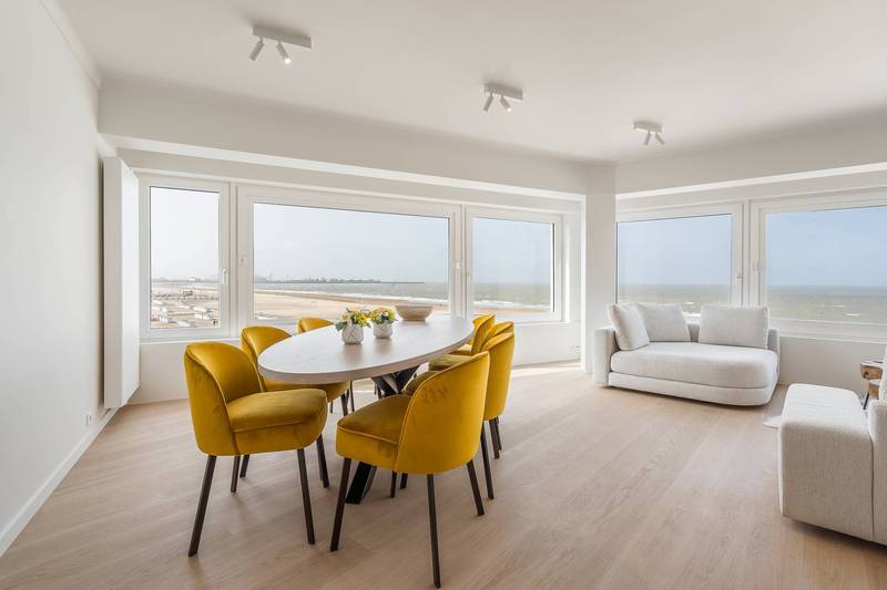 VENTE Appartement 4 CH Knokke-Heist -APPARTEMENT D'ANGLE / VUE MER panoramique