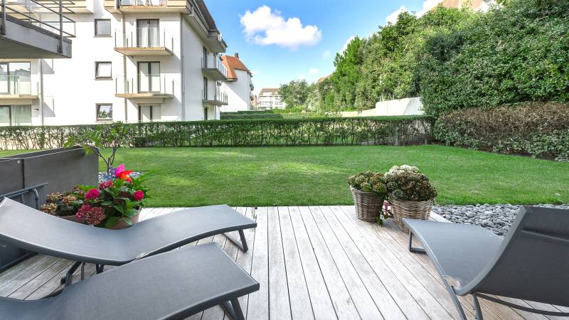 VENTE Appartement 2 CH Knokke-Zoute - Rez-de-jardin / Digue piétonne